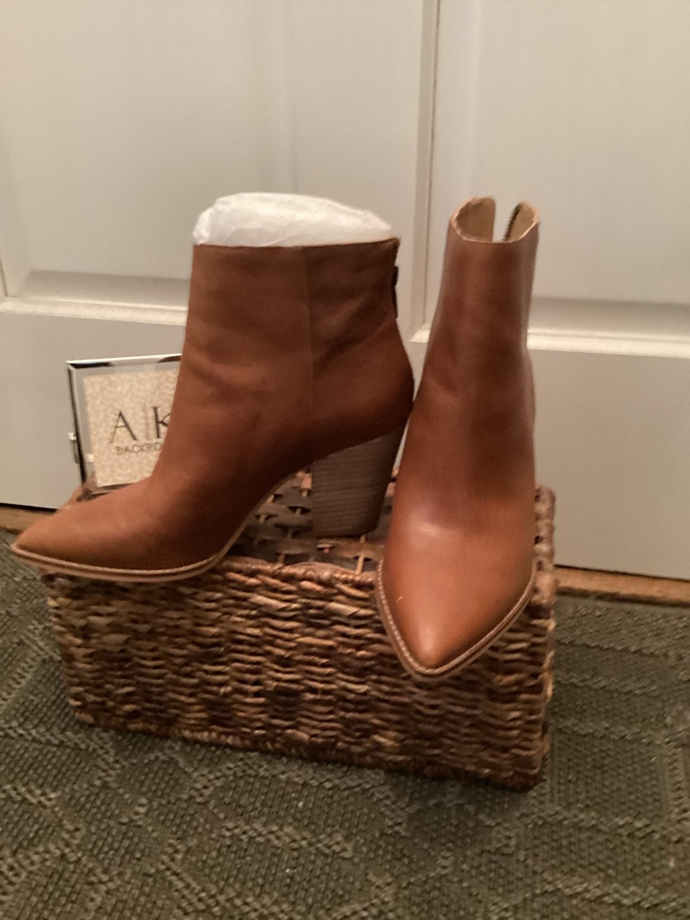 Lucky Brand Distressed Western Ankle Boot (10)